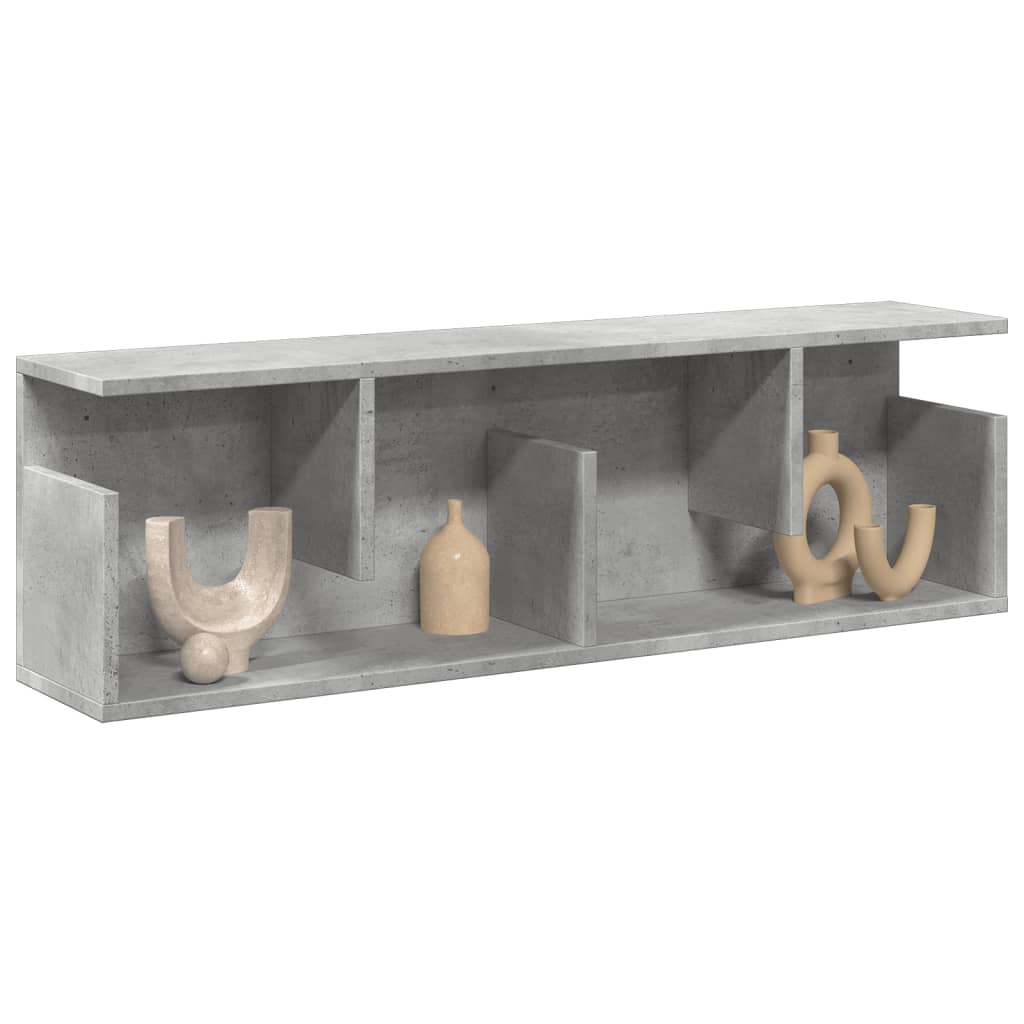 Armoire murale 100x20x30 cm gris béton bois d'ingénierie - XIOS