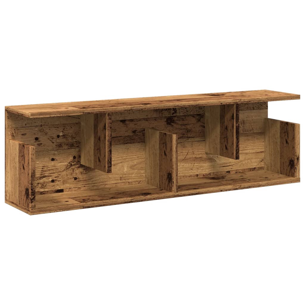 Armoire murale 100x20x30 cm vieux bois bois d'ingénierie - XIOS