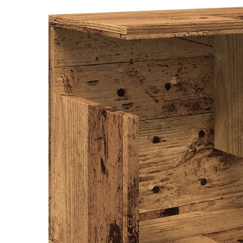 Armoire murale 100x20x30 cm vieux bois bois d'ingénierie - XIOS
