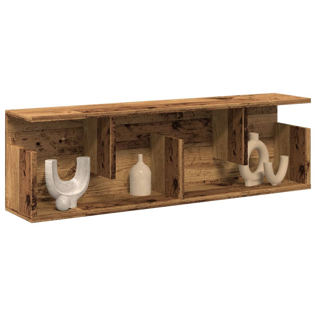 Armoire murale 100x20x30 cm vieux bois bois d'ingénierie - XIOS