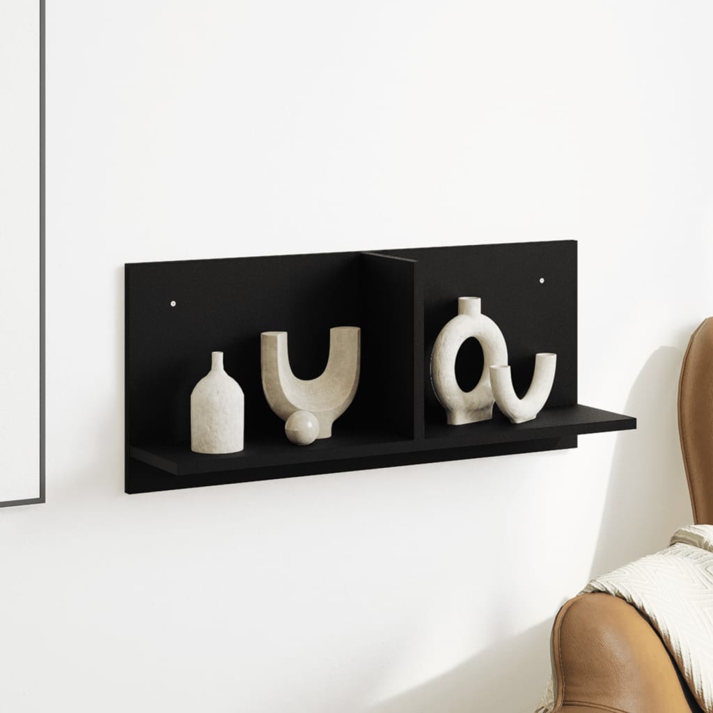 Armoire murale 70x16,5x30 cm noir bois d'ingénierie - XIOS