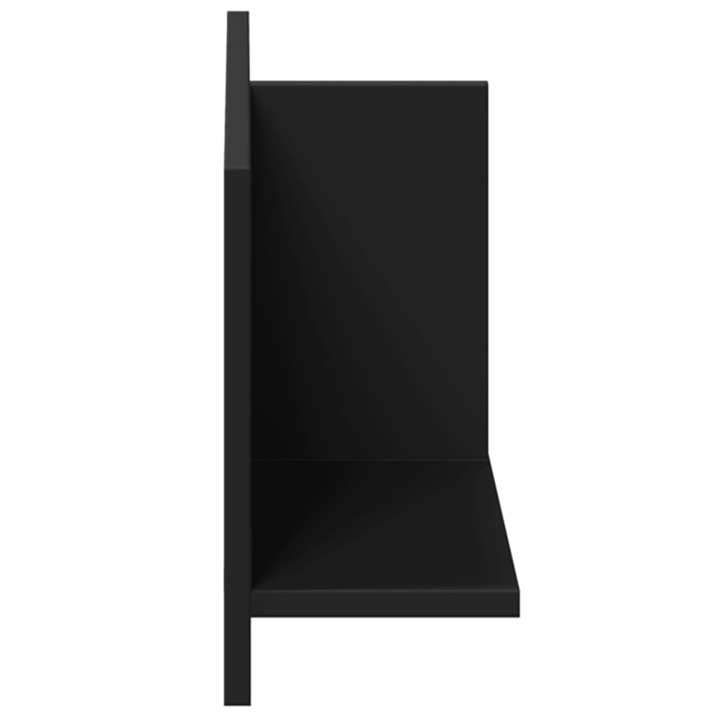 Armoire murale 70x16,5x30 cm noir bois d'ingénierie - XIOS