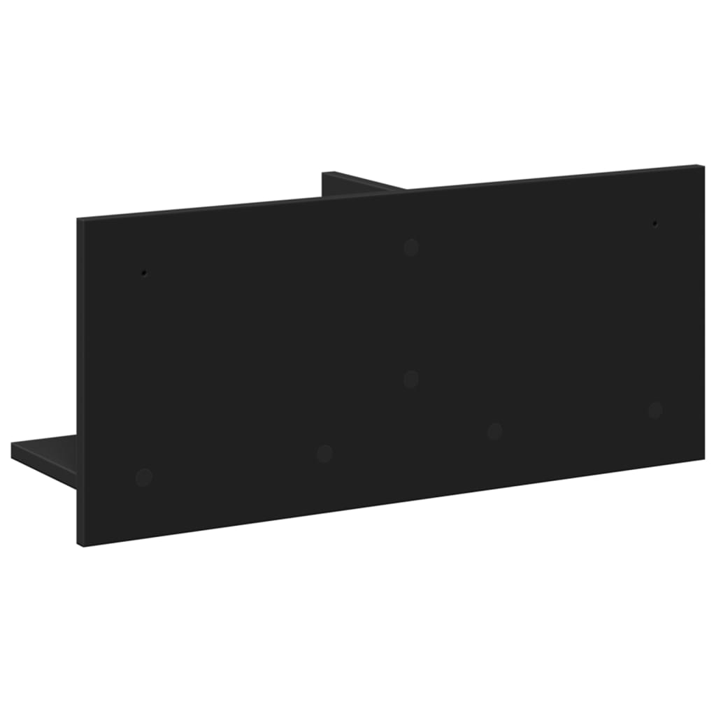 Armoire murale 70x16,5x30 cm noir bois d'ingénierie - XIOS