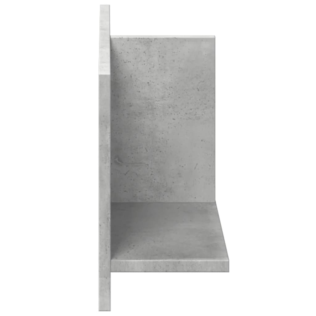 Armoire murale 70x16,5x30 gris béton cm bois d'ingénierie - XIOS