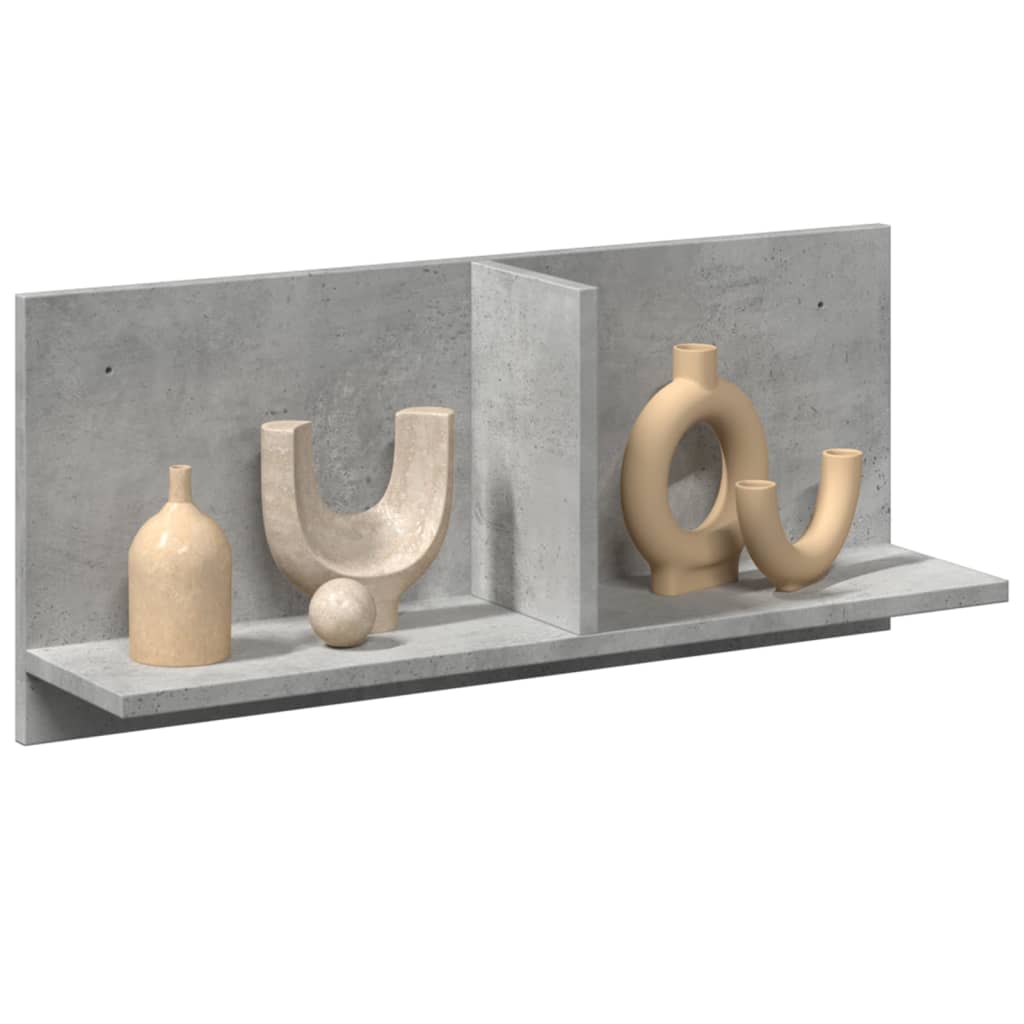 Armoire murale 70x16,5x30 gris béton cm bois d'ingénierie - XIOS