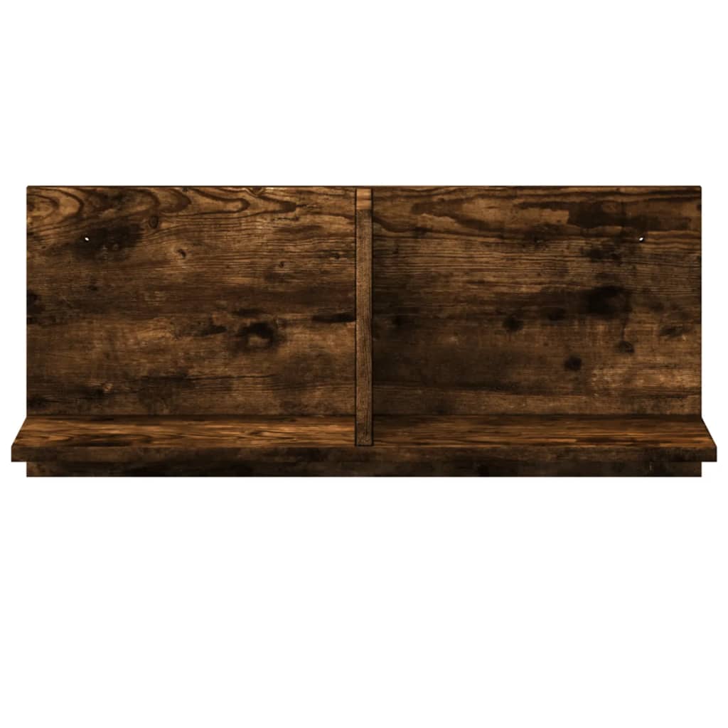 Armoire murale 70x16,5x30 cm chêne fumé bois d'ingénierie