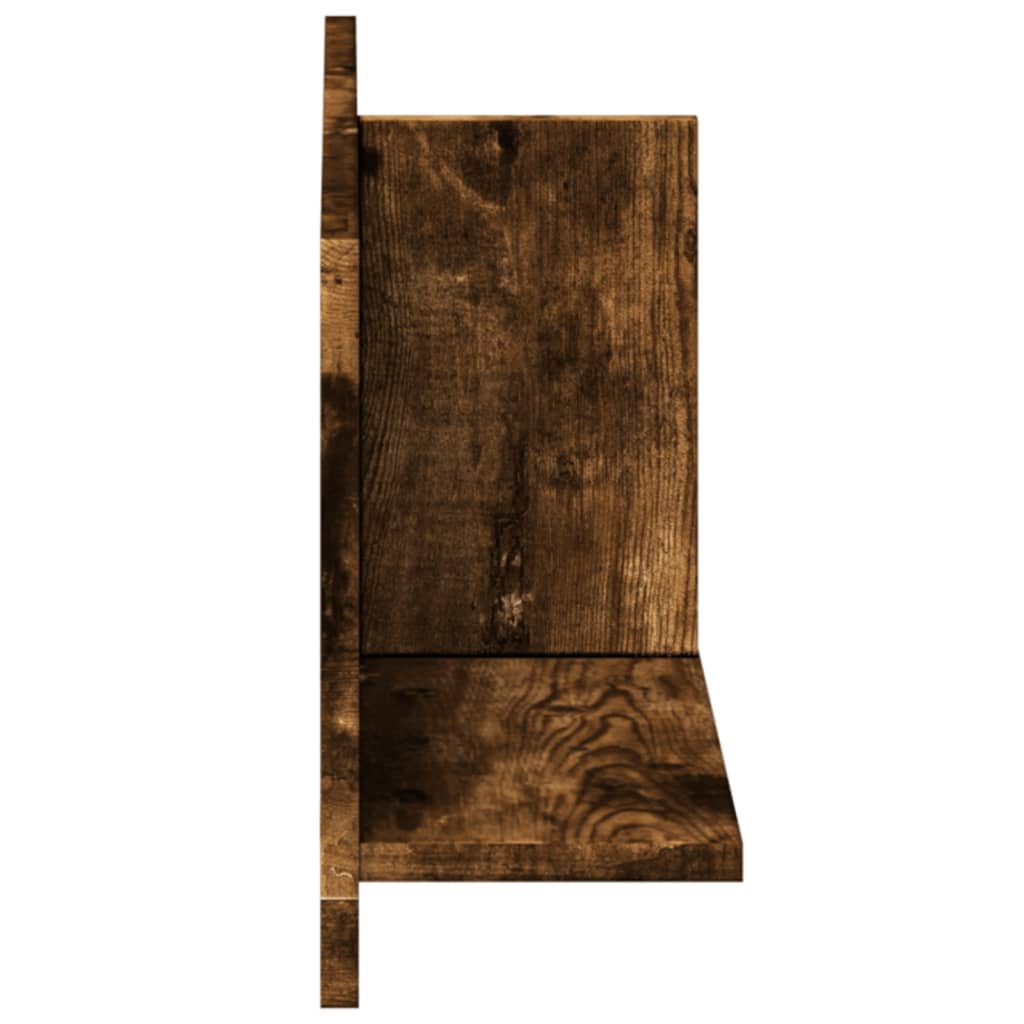 Armoire murale 70x16,5x30 cm chêne fumé bois d'ingénierie
