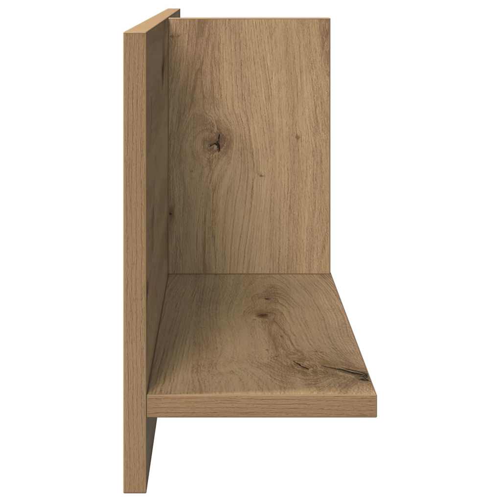 Armoire murale 70x16,5x30 cm chêne artisanal bois d'ingénierie