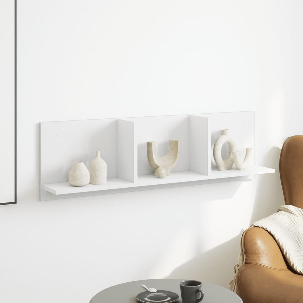 Armoire murale 100x16,5x30 cm blanc bois d'ingénierie - XIOS