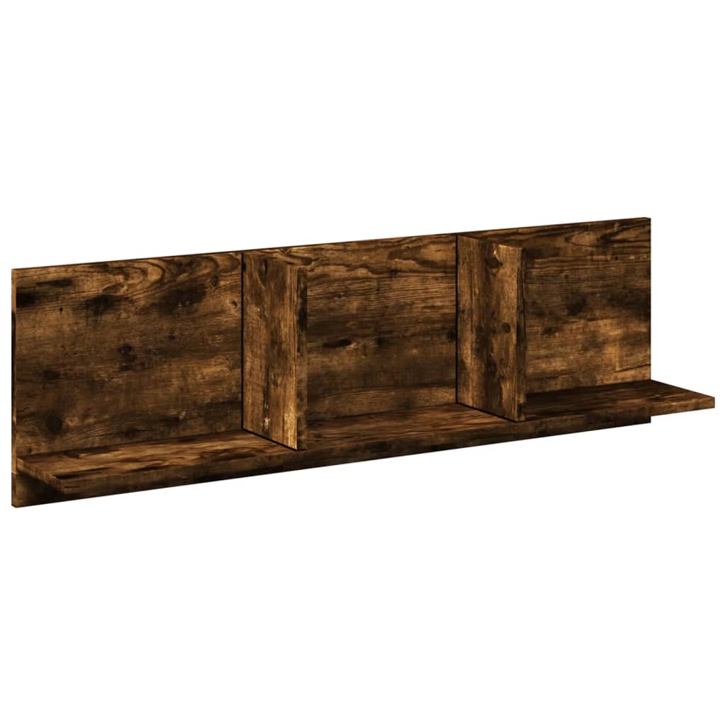 Armoire murale 100x16,5x30 cm chêne fumé bois d'ingénierie - XIOS