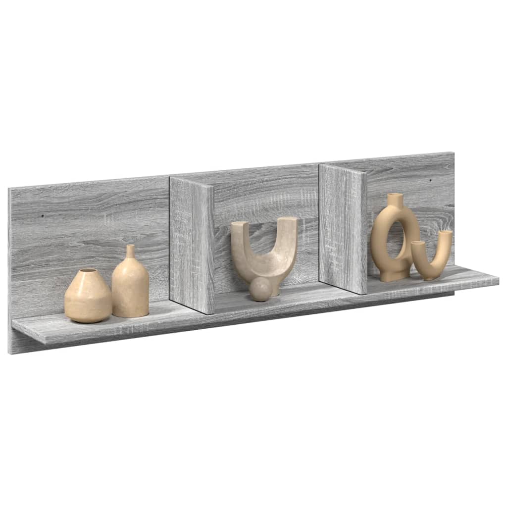 Armoire murale 100x16,5x30 cm sonoma gris bois d'ingénierie - XIOS