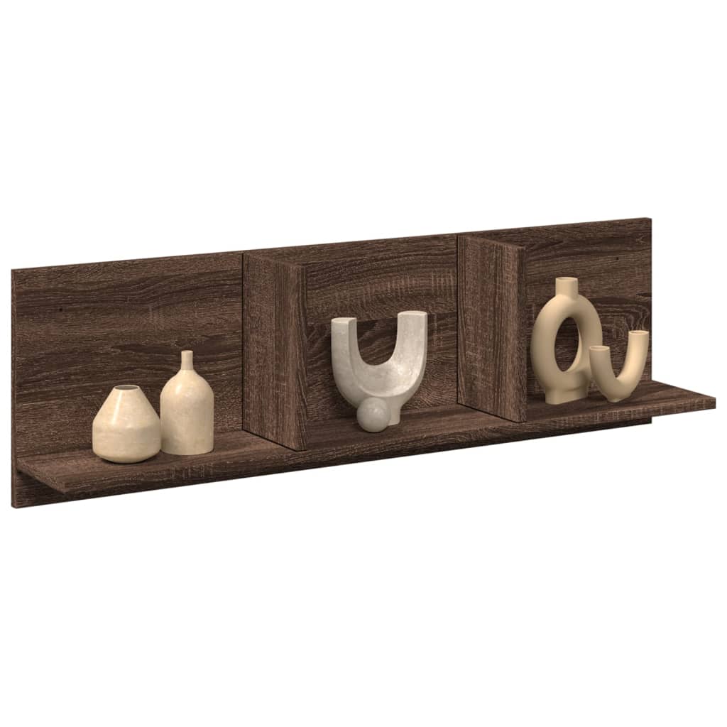 Armoire murale 100x16,5x30 cm chêne marron bois d'ingénierie - XIOS