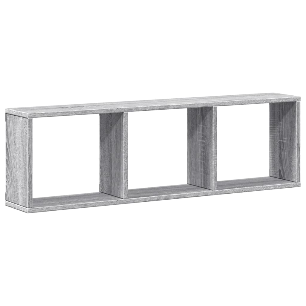 Armoire murale 100x16x30 cm sonoma gris bois d'ingénierie - XIOS