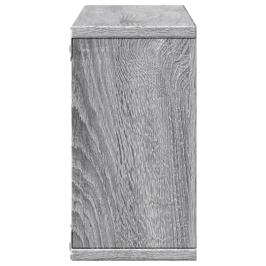Armoire murale 100x16x30 cm sonoma gris bois d'ingénierie - XIOS