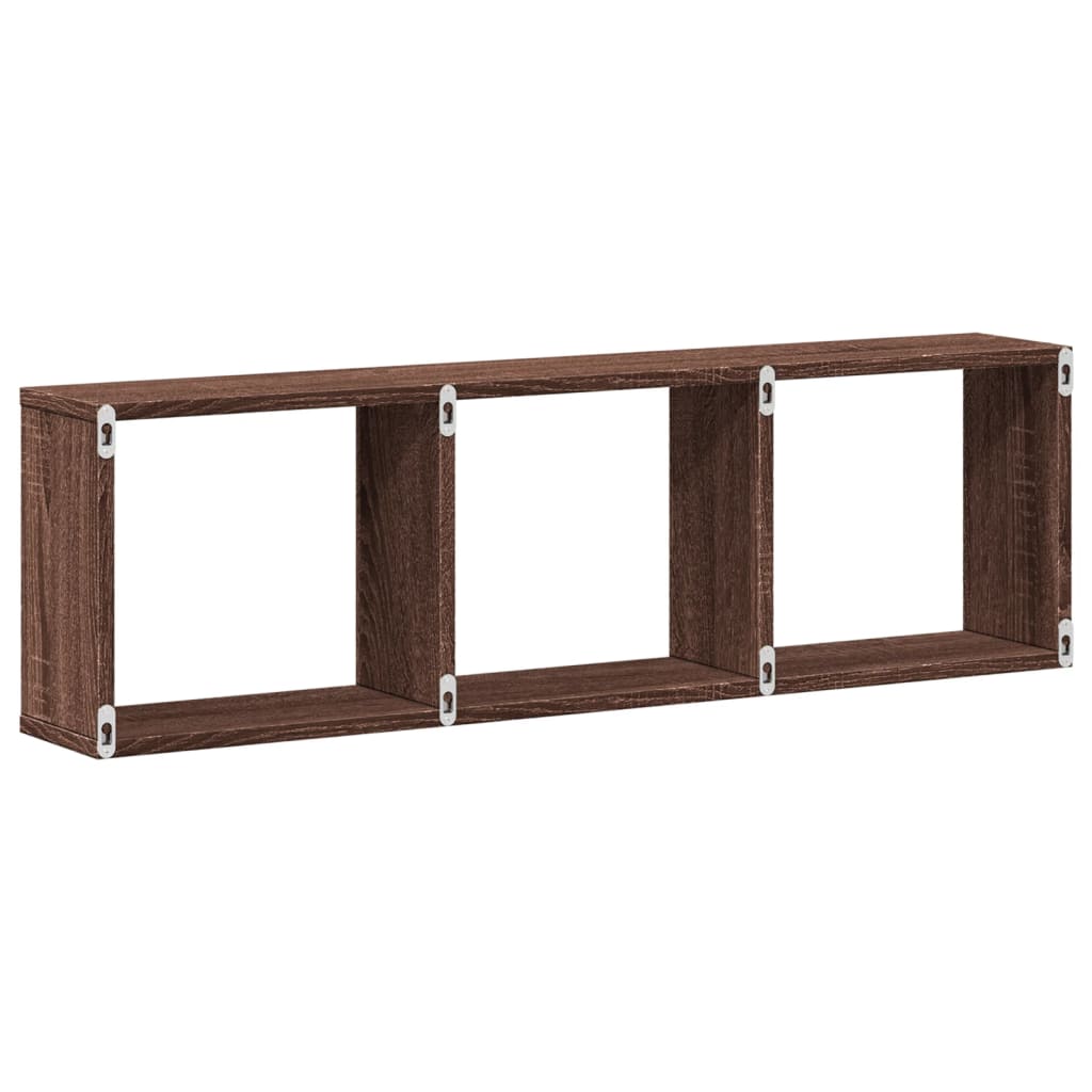Armoire murale 100x16x30 cm chêne marron bois d'ingénierie