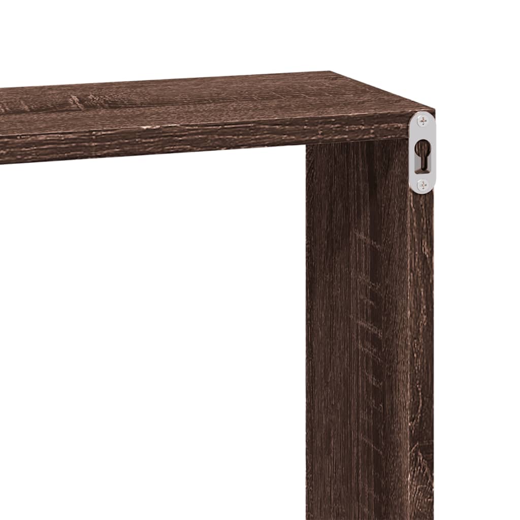 Armoire murale 100x16x30 cm chêne marron bois d'ingénierie