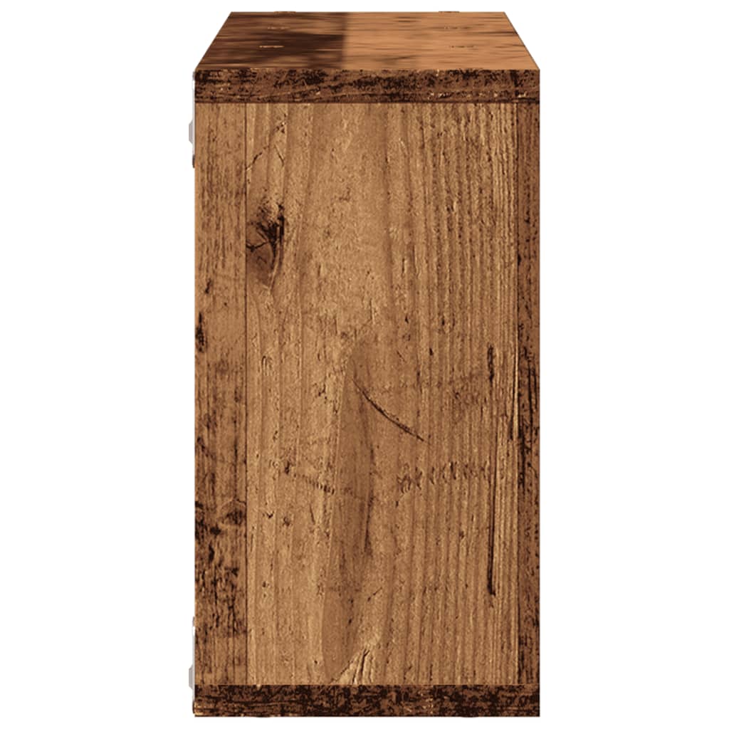 Armoire murale 100x16x30 cm vieux bois bois d'ingénierie