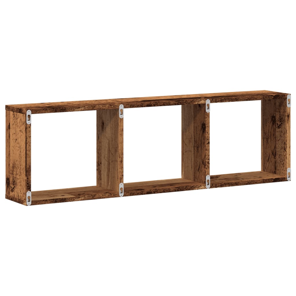 Armoire murale 100x16x30 cm vieux bois bois d'ingénierie
