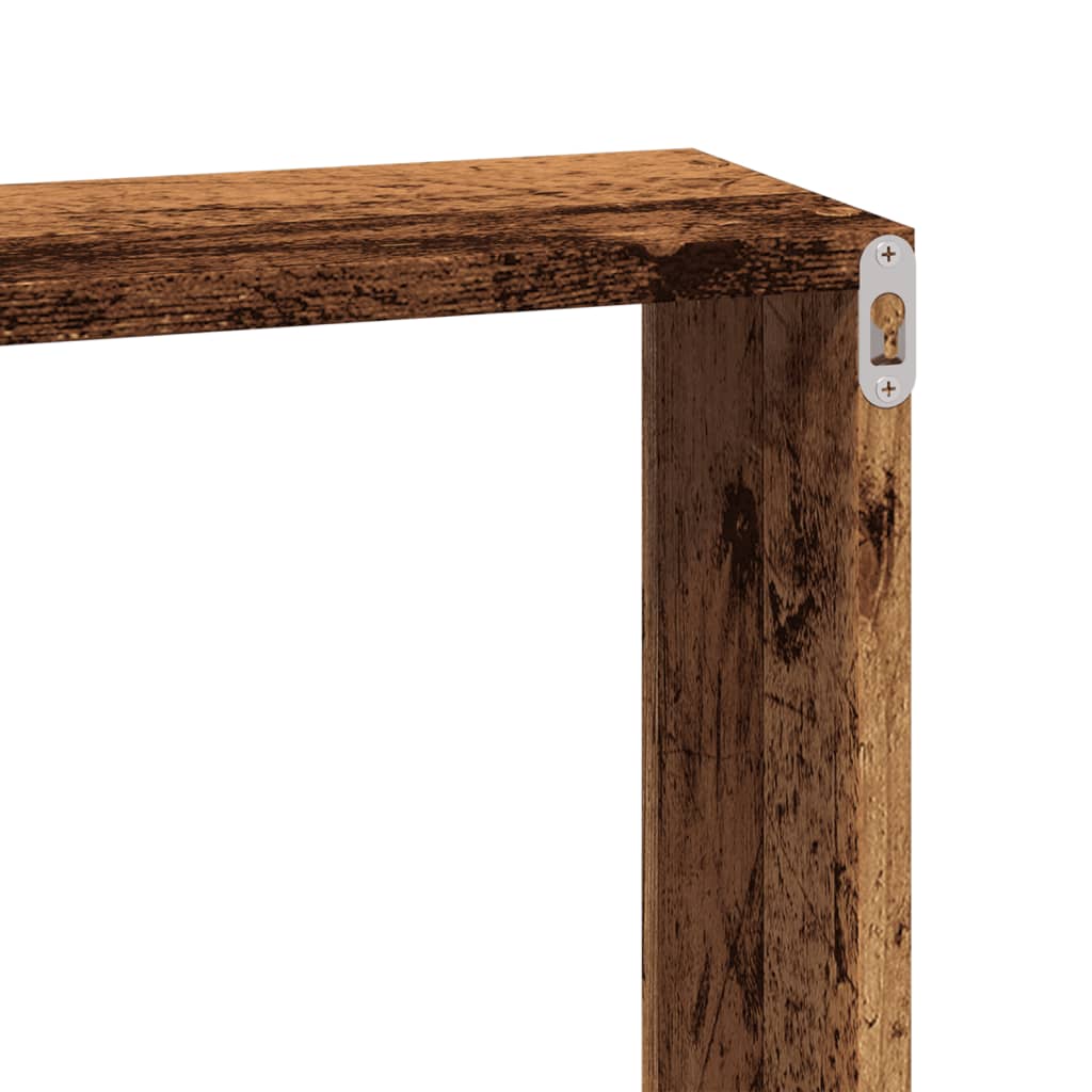 Armoire murale 100x16x30 cm vieux bois bois d'ingénierie