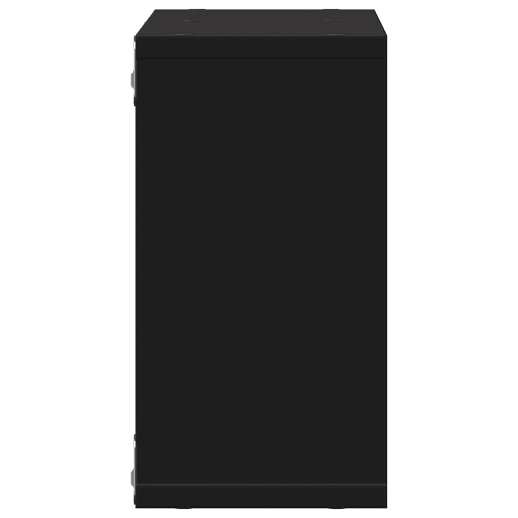 Armoire murale 60x16x30 cm noir bois d'ingénierie - XIOS