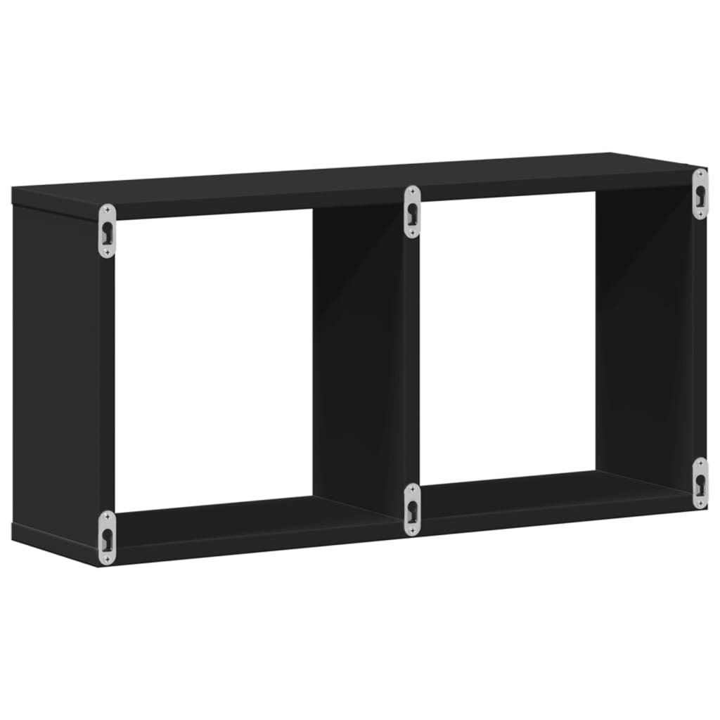 Armoire murale 60x16x30 cm noir bois d'ingénierie - XIOS
