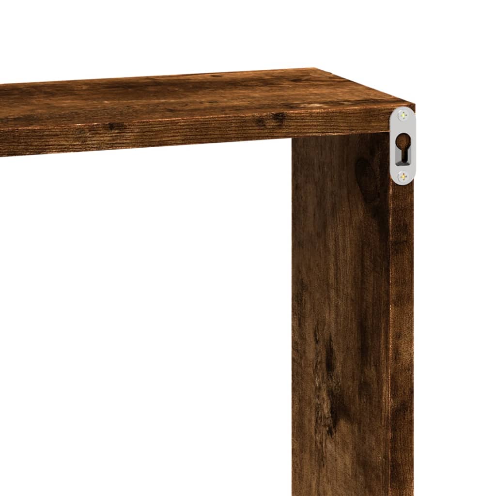 Armoire murale 60x16x30 cm chêne fumé bois d'ingénierie - XIOS