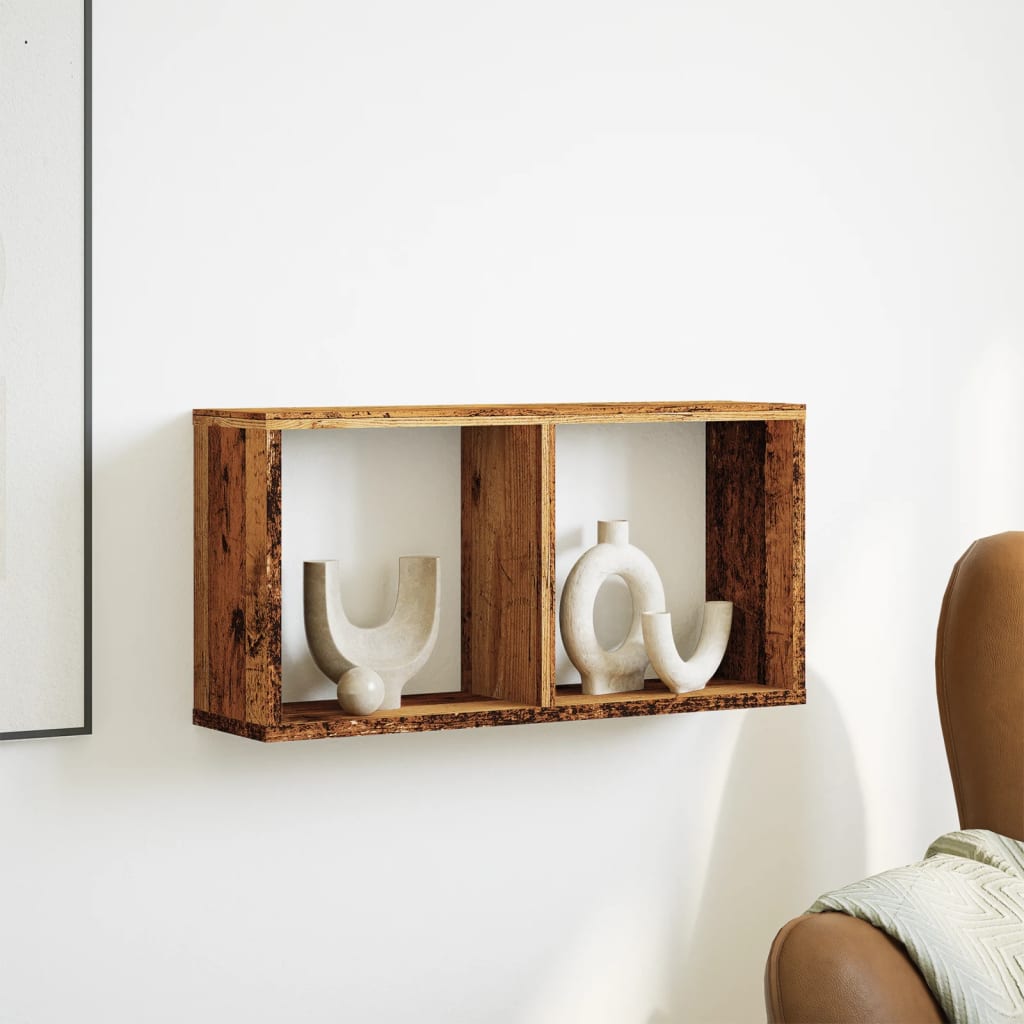 Armoire murale 60x16x30 cm vieux bois bois d'ingénierie - XIOS