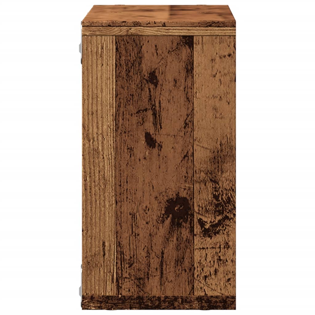 Armoire murale 60x16x30 cm vieux bois bois d'ingénierie - XIOS