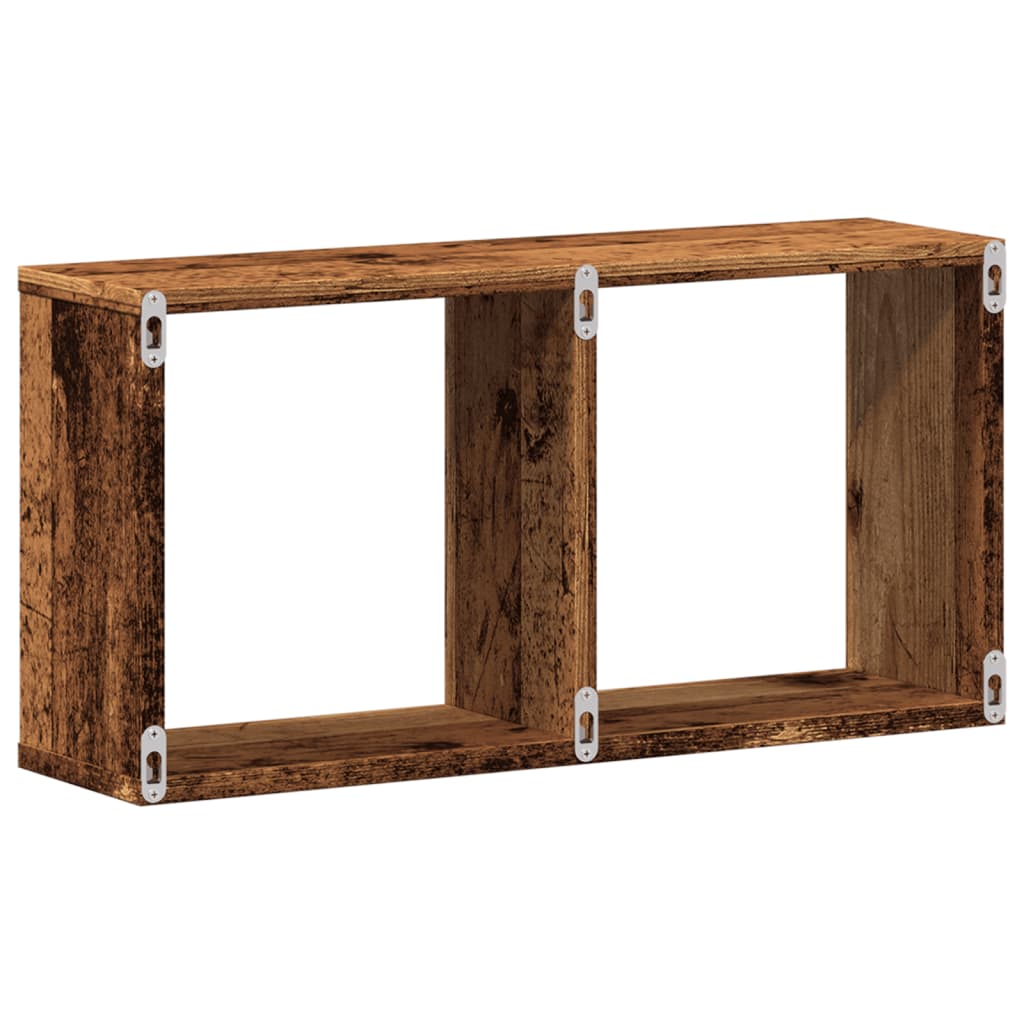 Armoire murale 60x16x30 cm vieux bois bois d'ingénierie - XIOS