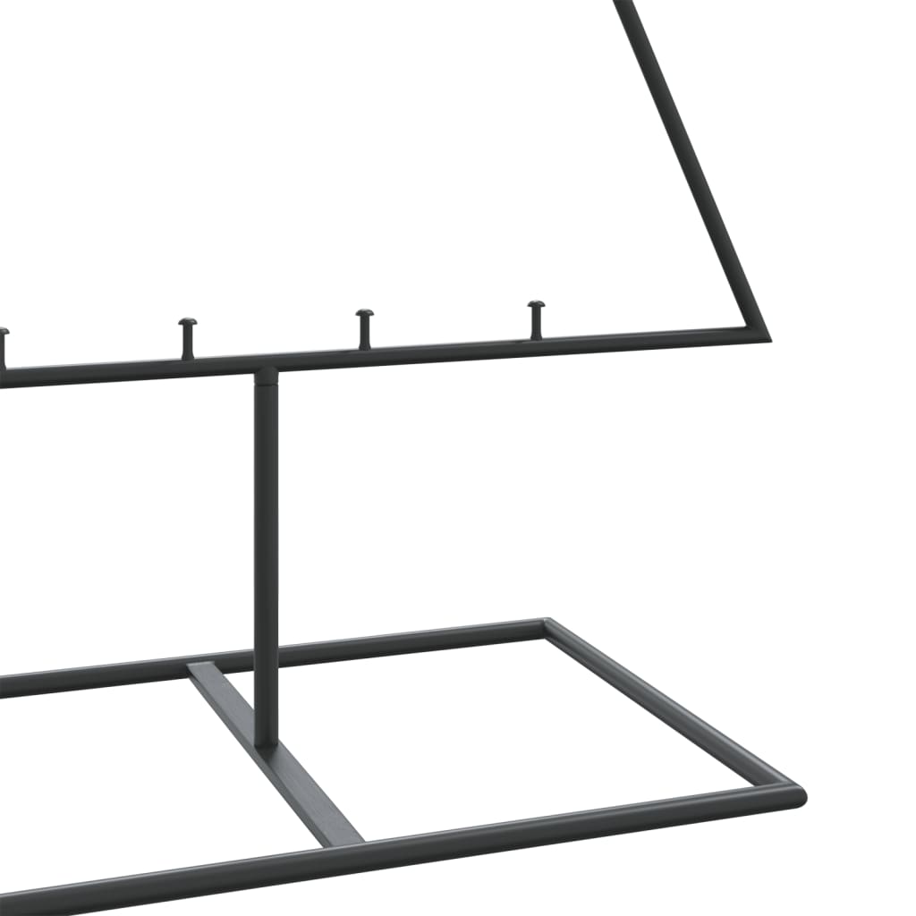 Arbre de Noël en métal pour décoration noir 150 cm - XIOS