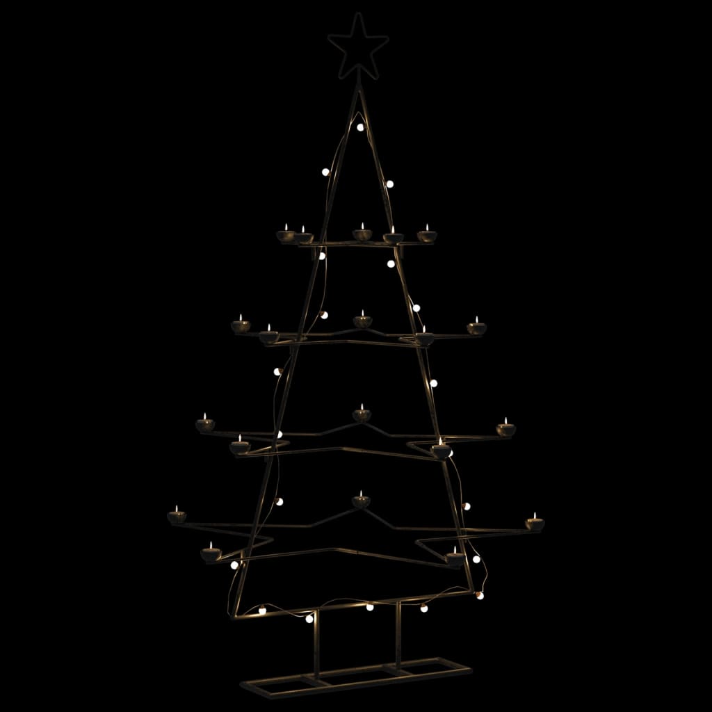 Arbre de Noël en métal pour décoration noir 140 cm - XIOS