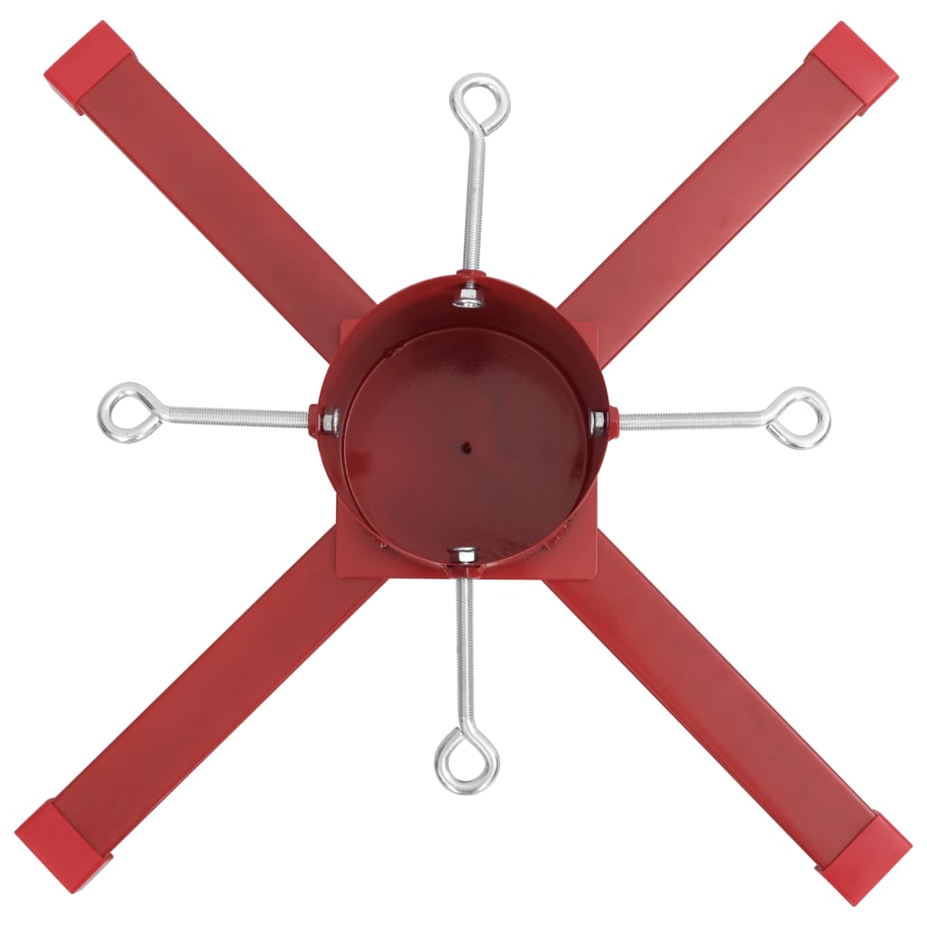 Support de sapin de Noël rouge 61x61x15,5 cm - XIOS