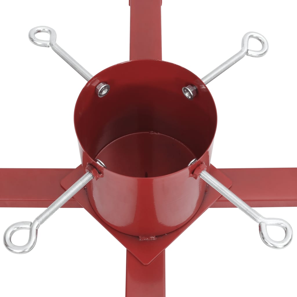 Support de sapin de Noël rouge 61x61x15,5 cm - XIOS