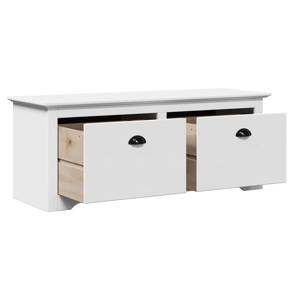 Banc de couloir BODO blanc 114x40x45 cm - XIOS