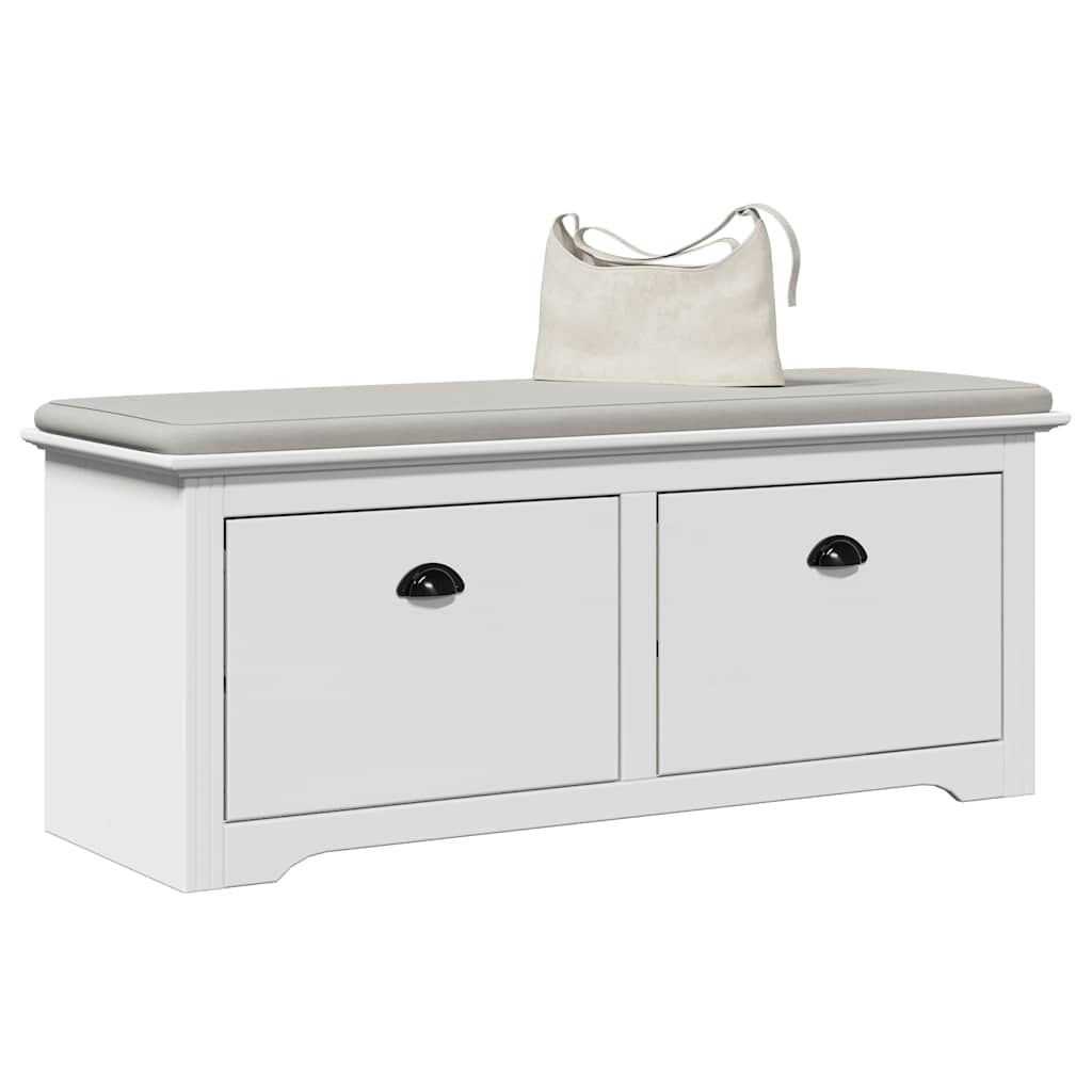 Banc de couloir BODO blanc 114x40x45 cm - XIOS