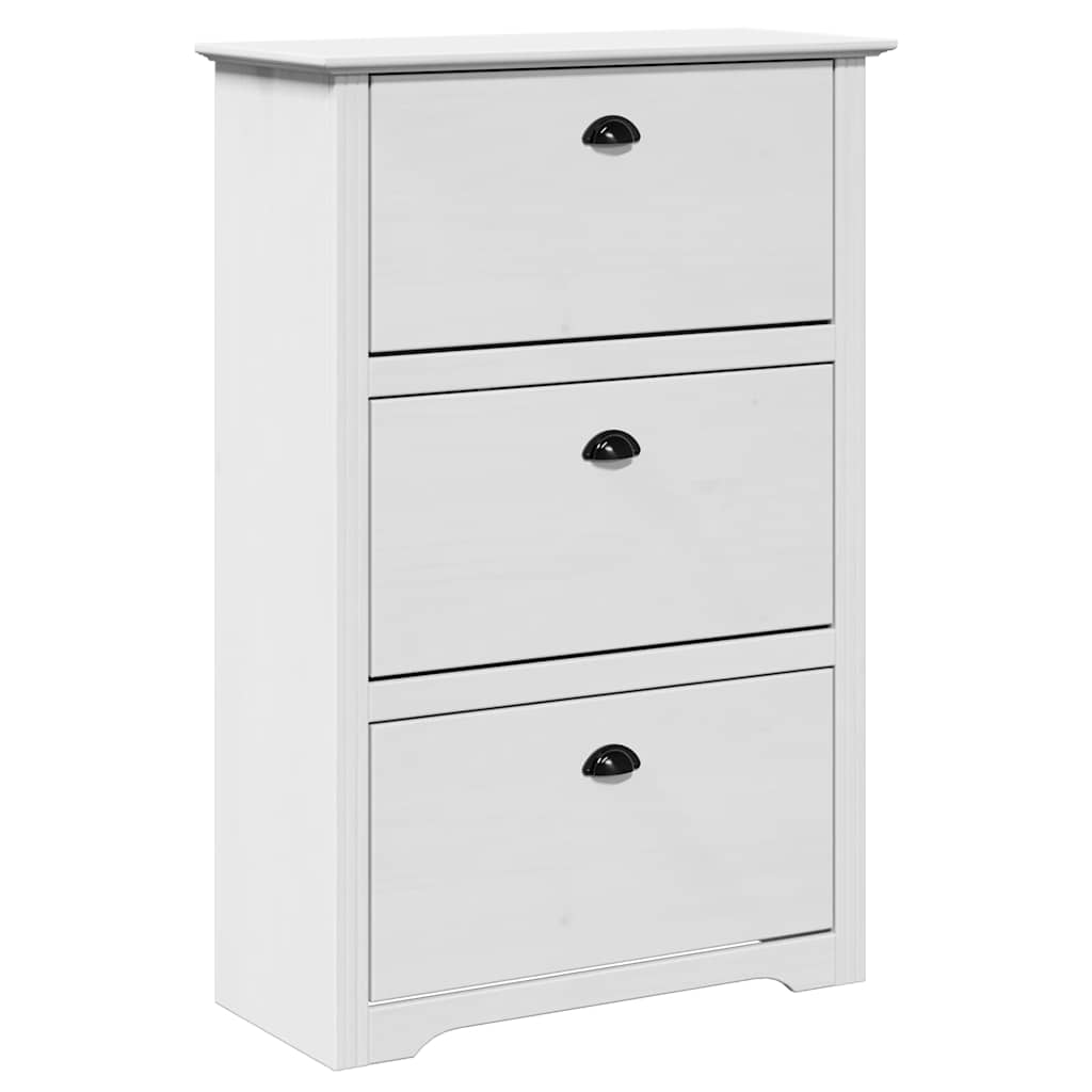 Étagère à chaussures BODO blanc 80x35x118 cm - XIOS