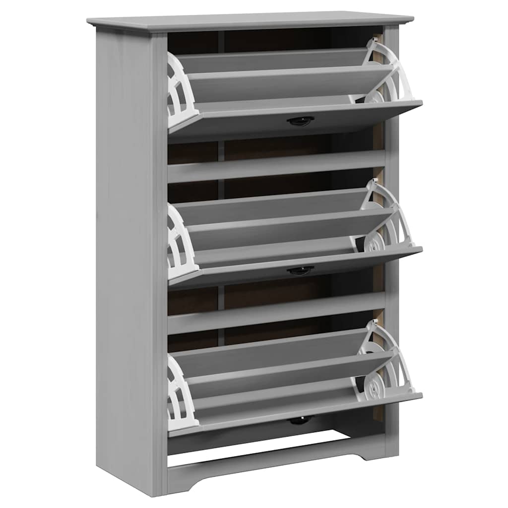 Étagère à chaussures BODO gris 80x35x118 cm - XIOS