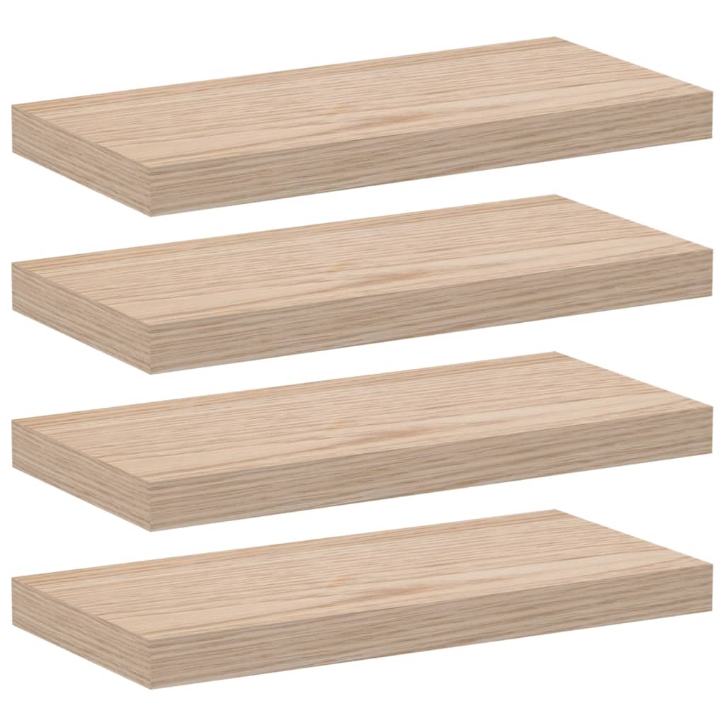 Étagères flottantes 4 pcs 50x23,5x4 cm bois d'ingénierie - XIOS