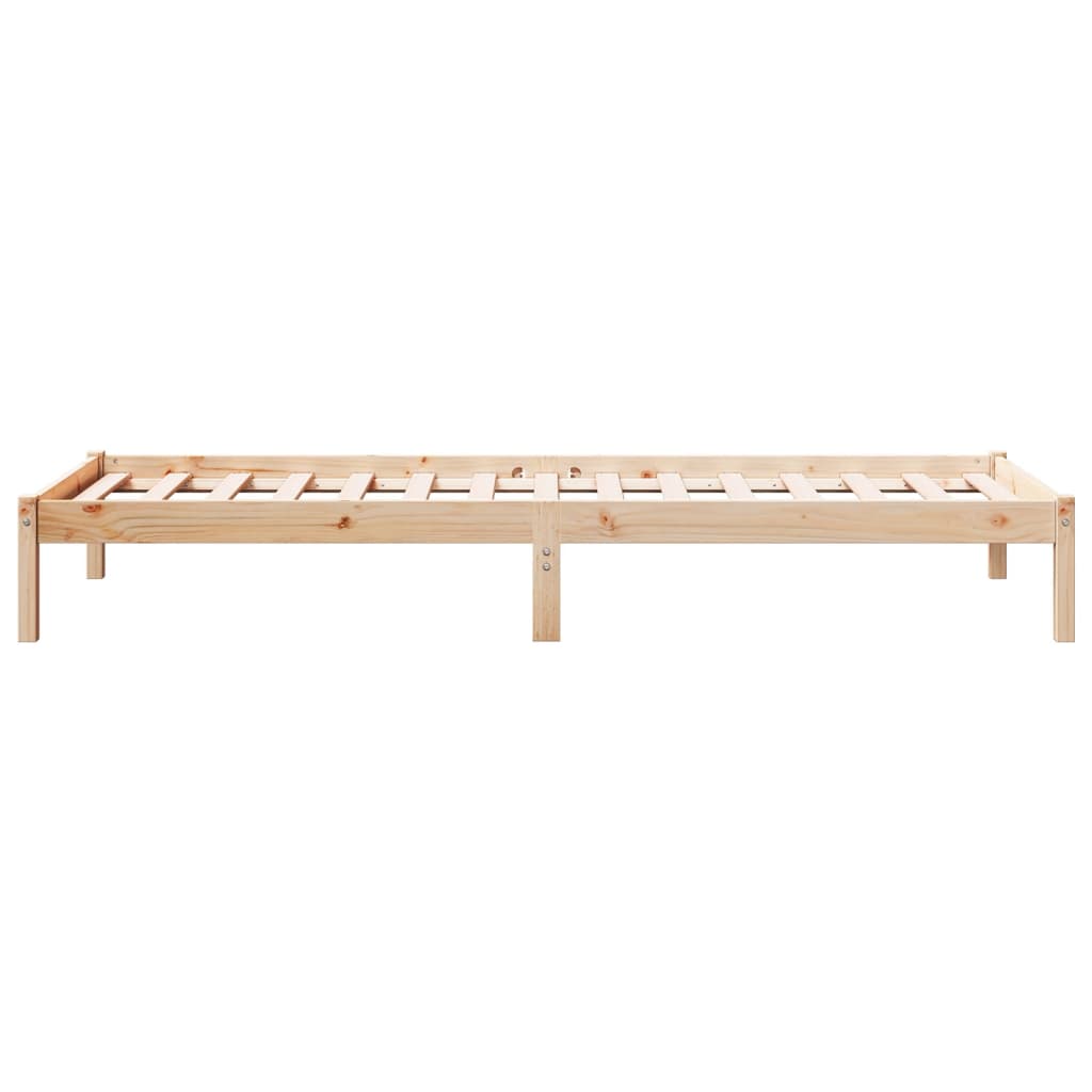Cadre de lit extra long sans matelas 80x210 cm bois massif pin - XIOS