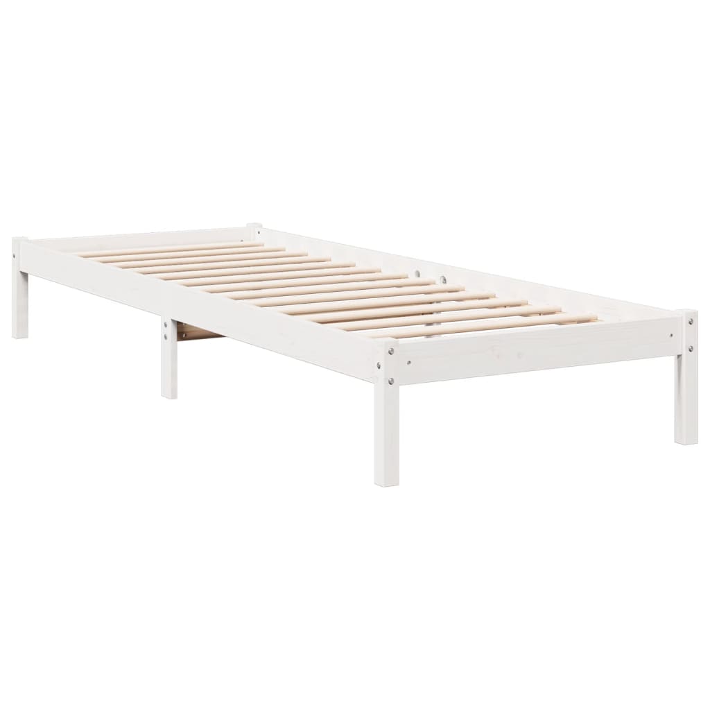 Cadre de lit extra long sans matelas 80x210 cm bois massif pin - XIOS