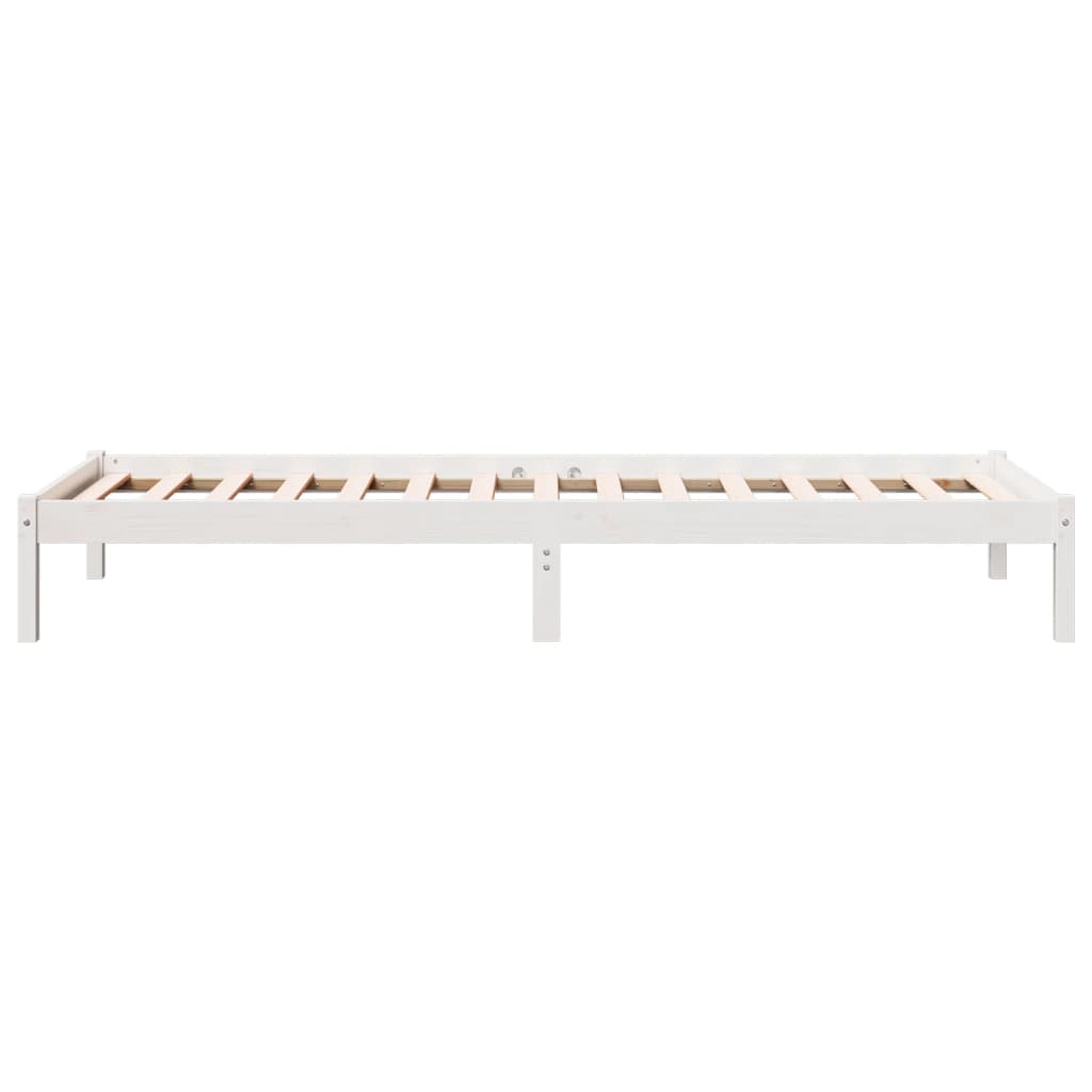 Cadre de lit extra long sans matelas 90x210 cm bois massif pin - XIOS