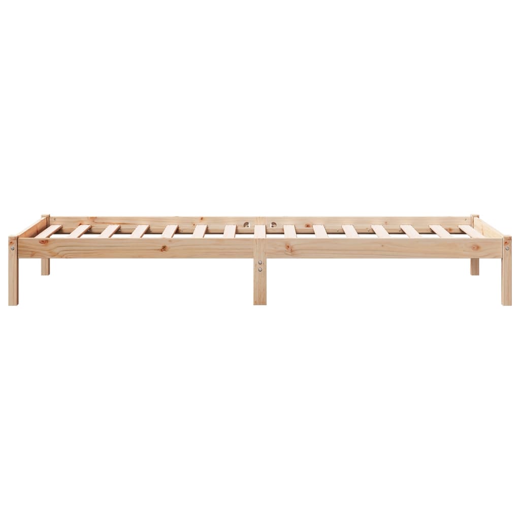 Cadre de lit extra long sans matelas 100x210 cm bois massif pin - XIOS