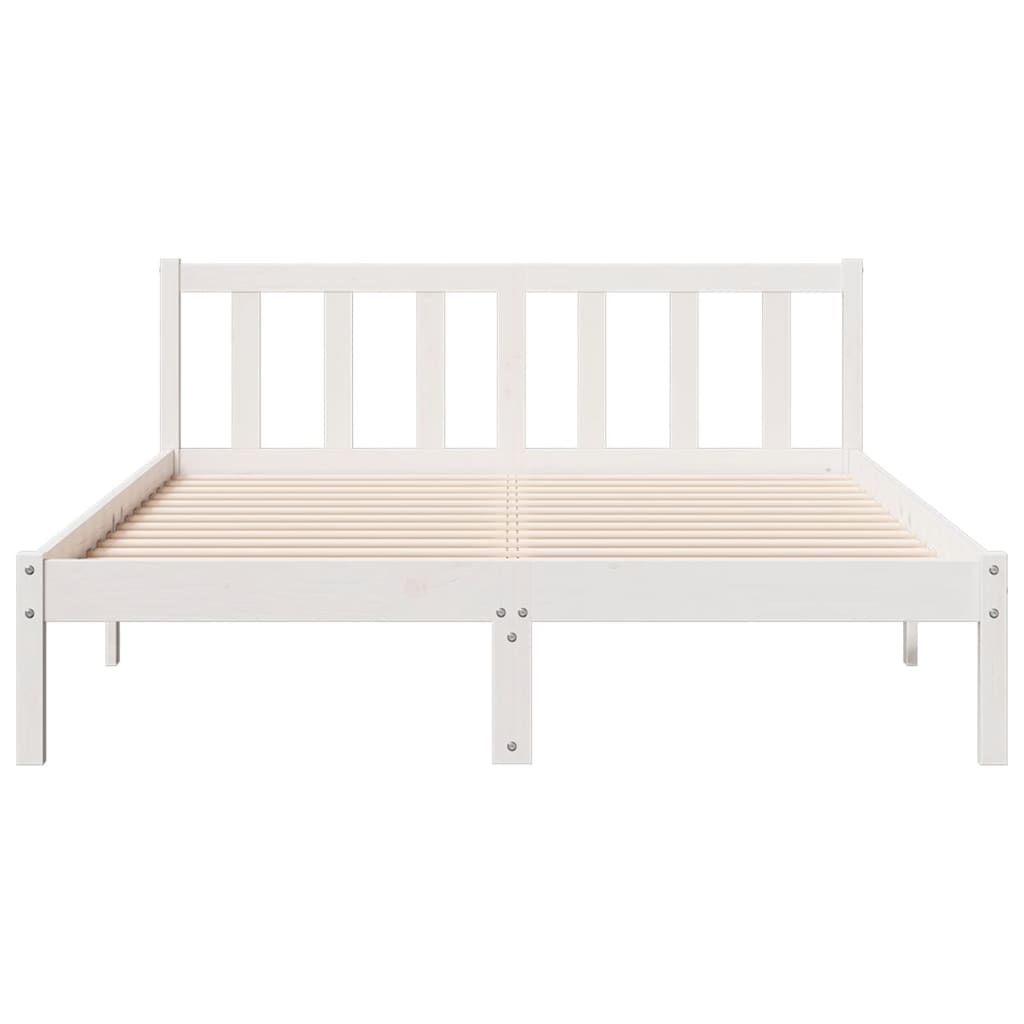 Cadre de lit extra long sans matelas 160x210 cm bois massif pin - XIOS