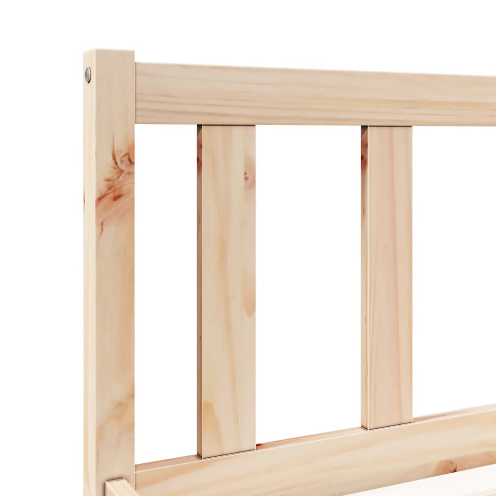 Cadre de lit extra long sans matelas 90x220 cm bois massif pin - XIOS