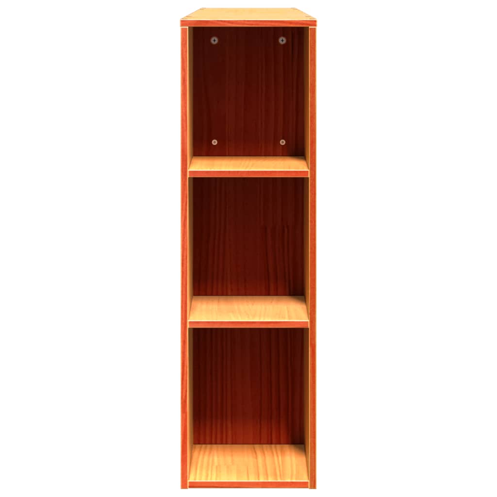 Tête de lit avec rangement cire marron 160cm bois massif de pin - XIOS