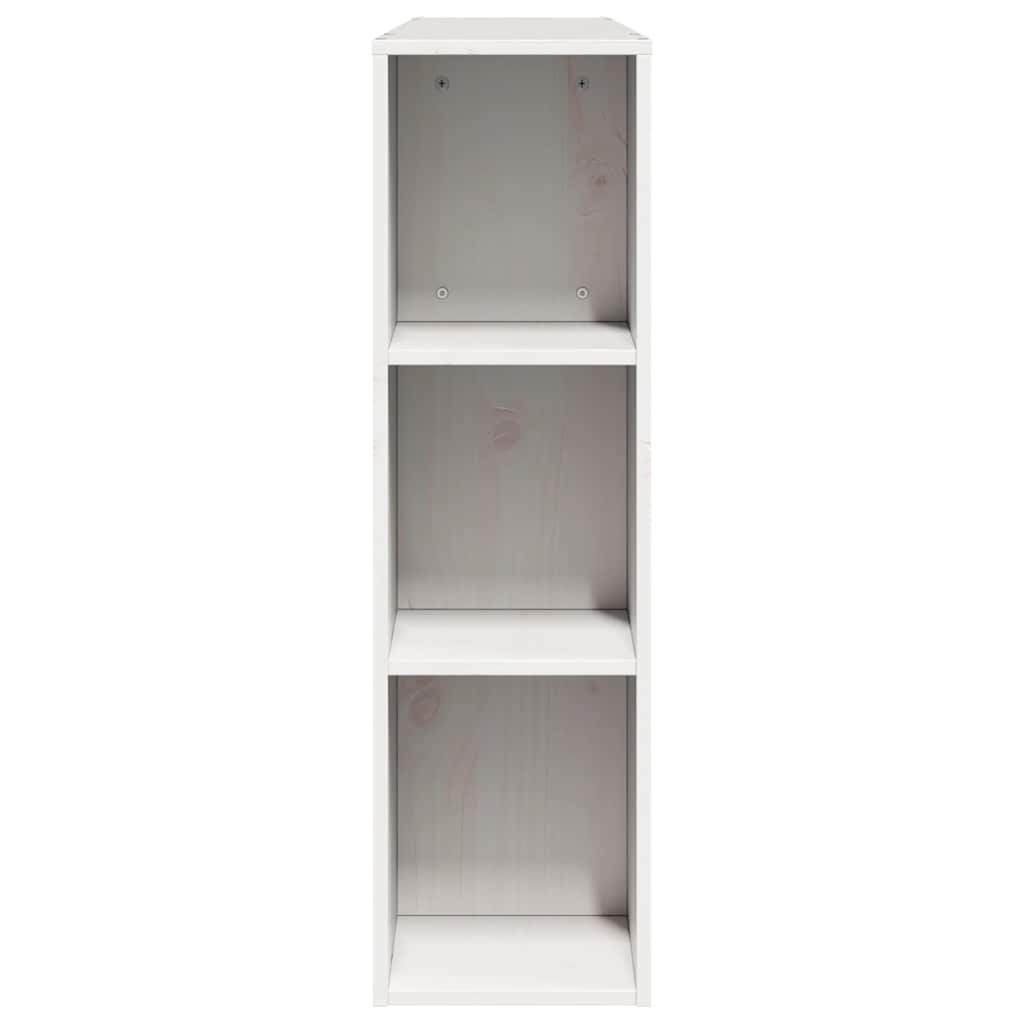 Tête de lit avec rangement blanc 150 cm bois massif de pin - XIOS