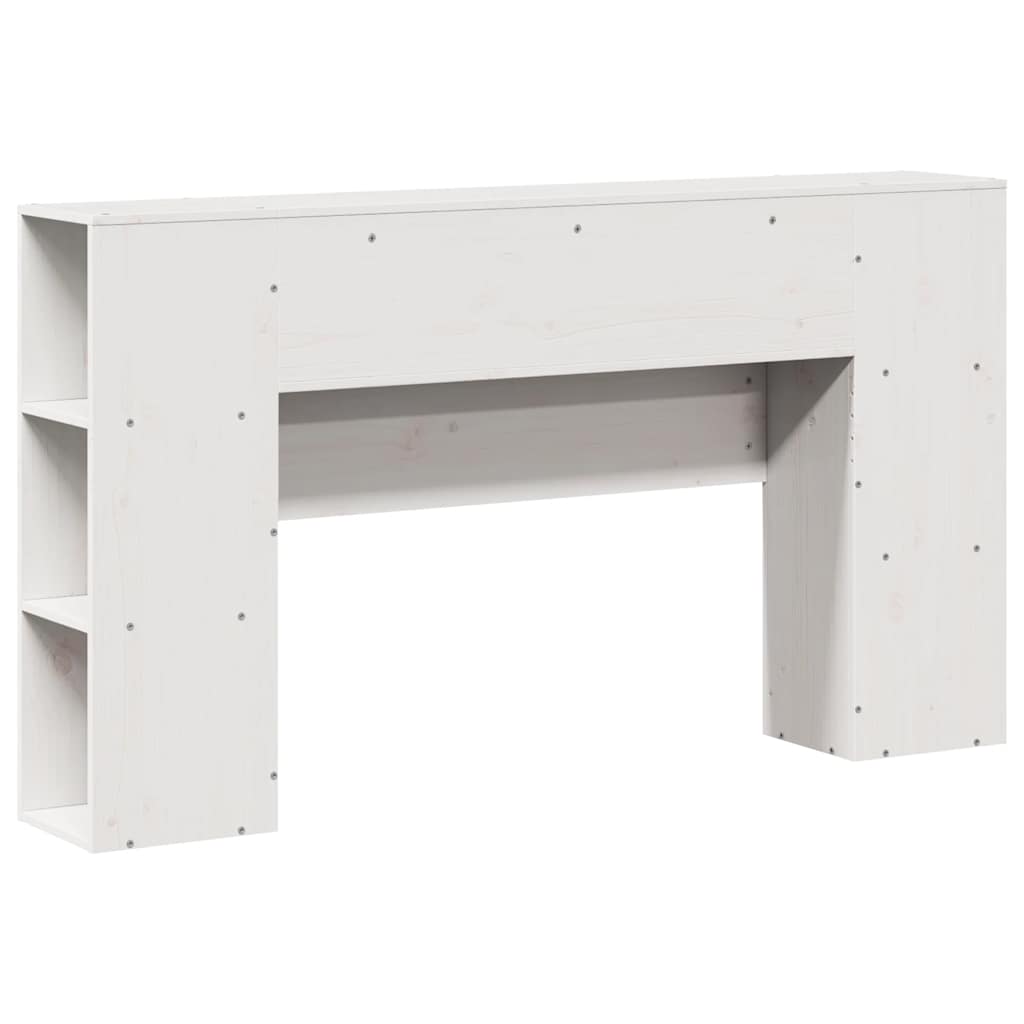 Tête de lit avec rangement blanc 150 cm bois massif de pin - XIOS