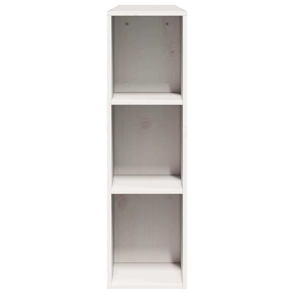 Tête de lit avec rangement blanc 135 cm bois massif de pin - XIOS