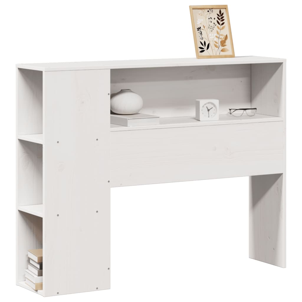 Tête de lit avec rangement blanc 75 cm bois massif de pin - XIOS
