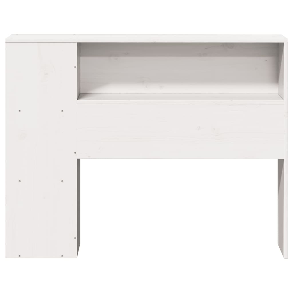 Tête de lit avec rangement blanc 75 cm bois massif de pin - XIOS